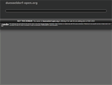 Tablet Screenshot of duesseldorf-open.org